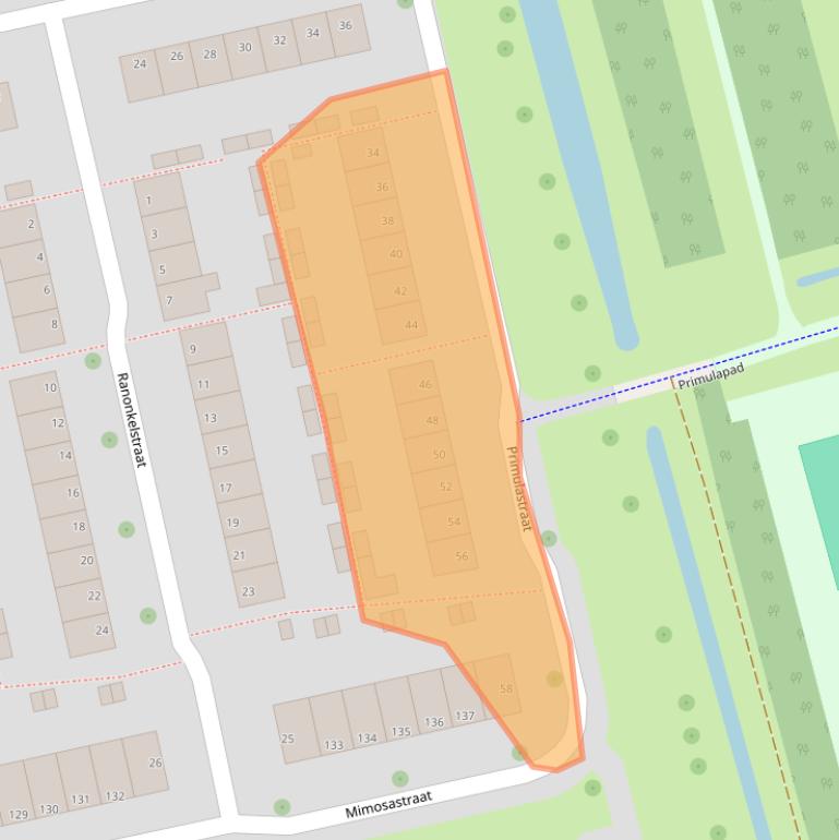 Kaart van postcodegebied 8013XH.