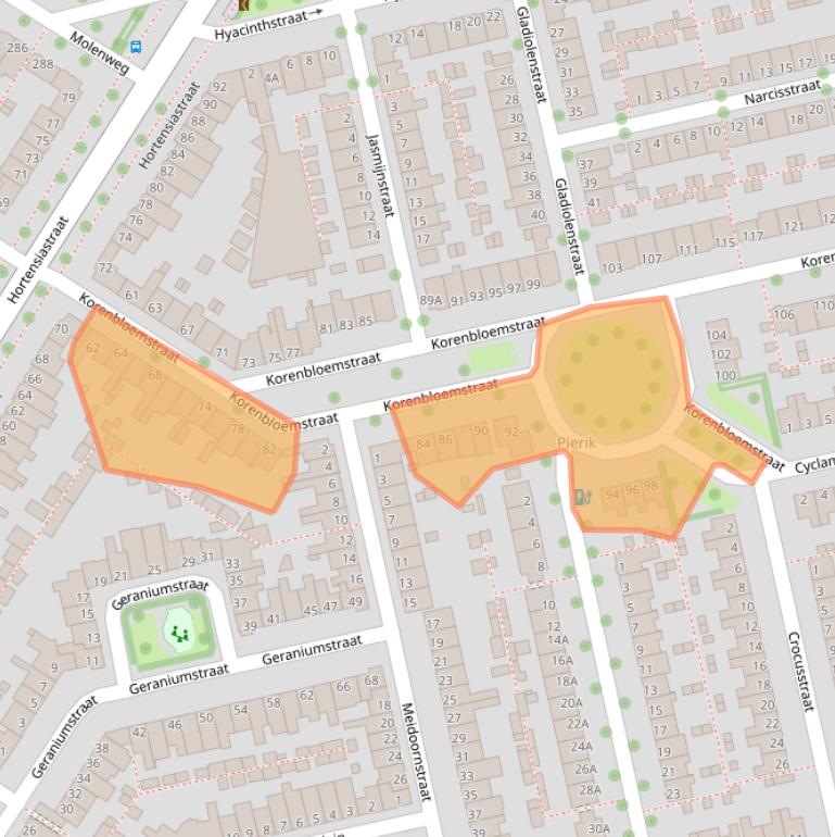 Kaart van postcodegebied 8013XL.