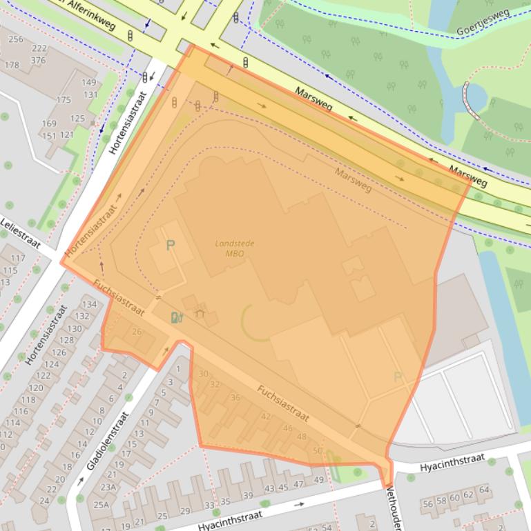 Kaart van postcodegebied 8013ZC.
