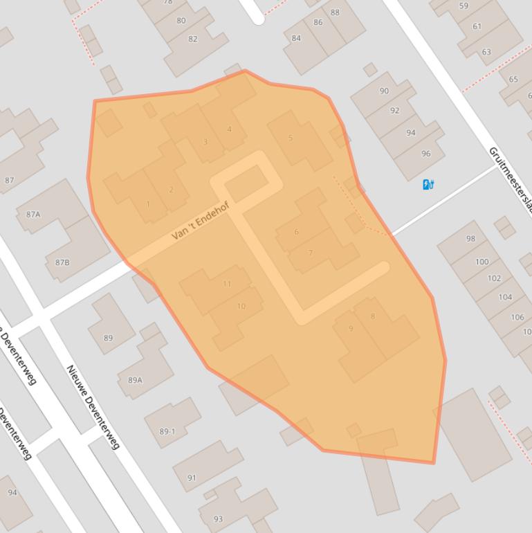 Kaart van postcodegebied 8014BG.