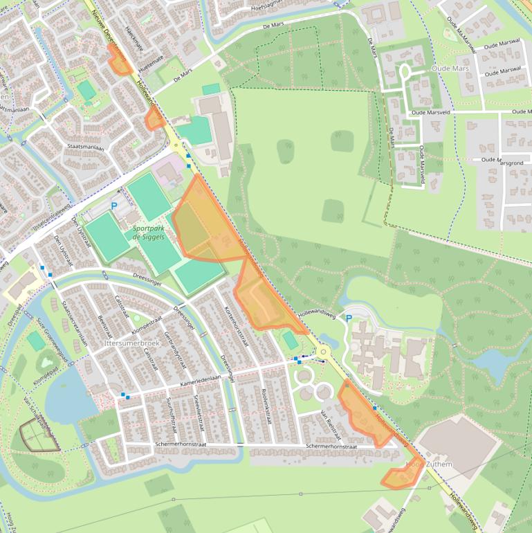Kaart van postcodegebied 8014BH.