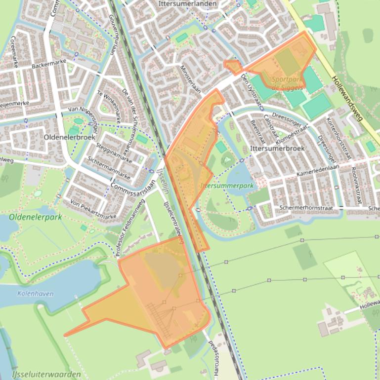 Kaart van postcodegebied 8014BK.