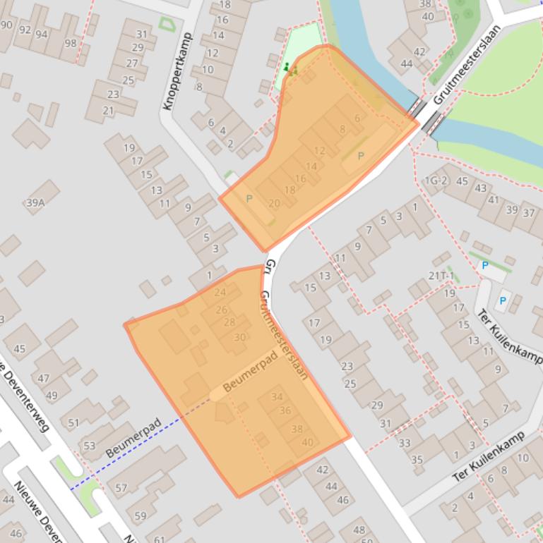 Kaart van postcodegebied 8014CH.