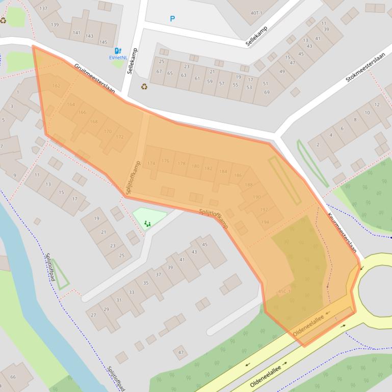 Kaart van postcodegebied 8014CM.