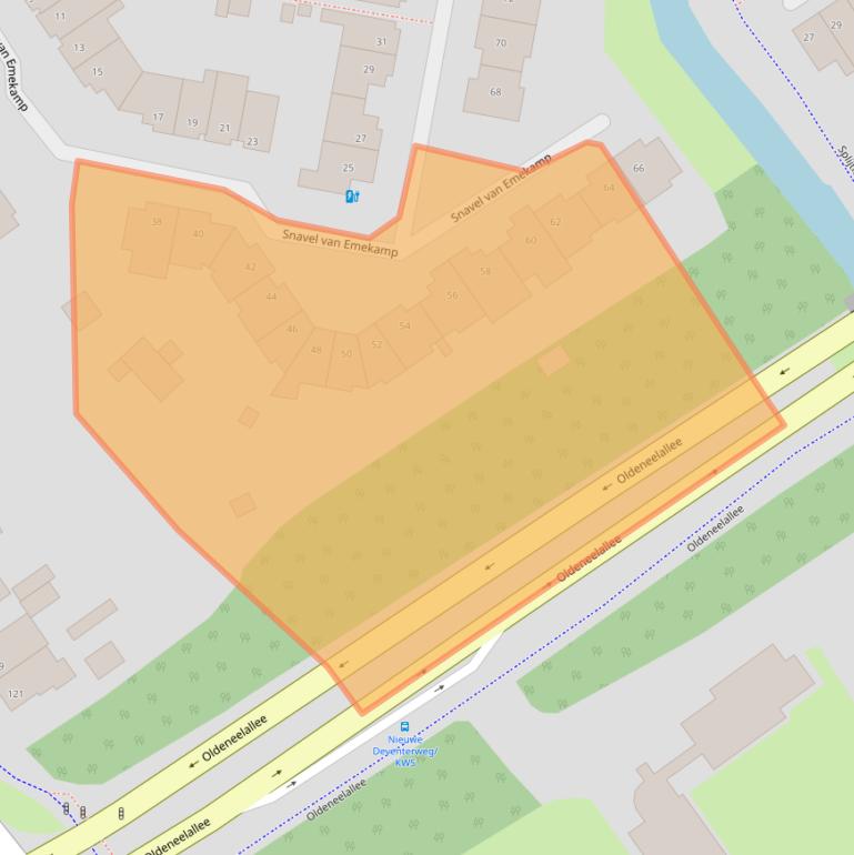 Kaart van postcodegebied 8014CV.