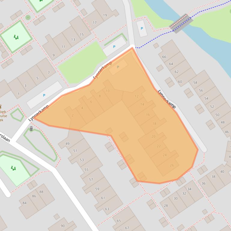 Kaart van postcodegebied 8014DD.