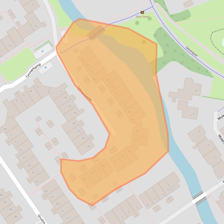 Kaart van postcodegebied 8014DE.