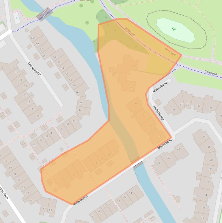 Kaart van postcodegebied 8014DG.