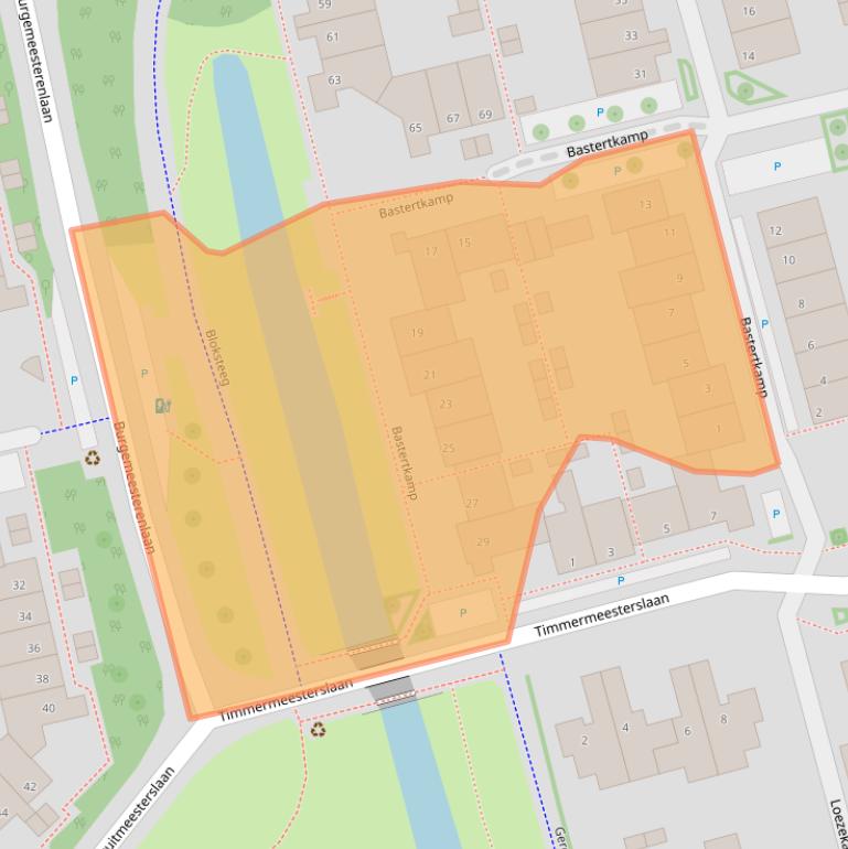 Kaart van postcodegebied 8014EA.