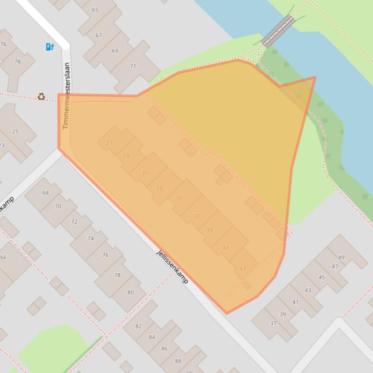 Kaart van postcodegebied 8014EV.