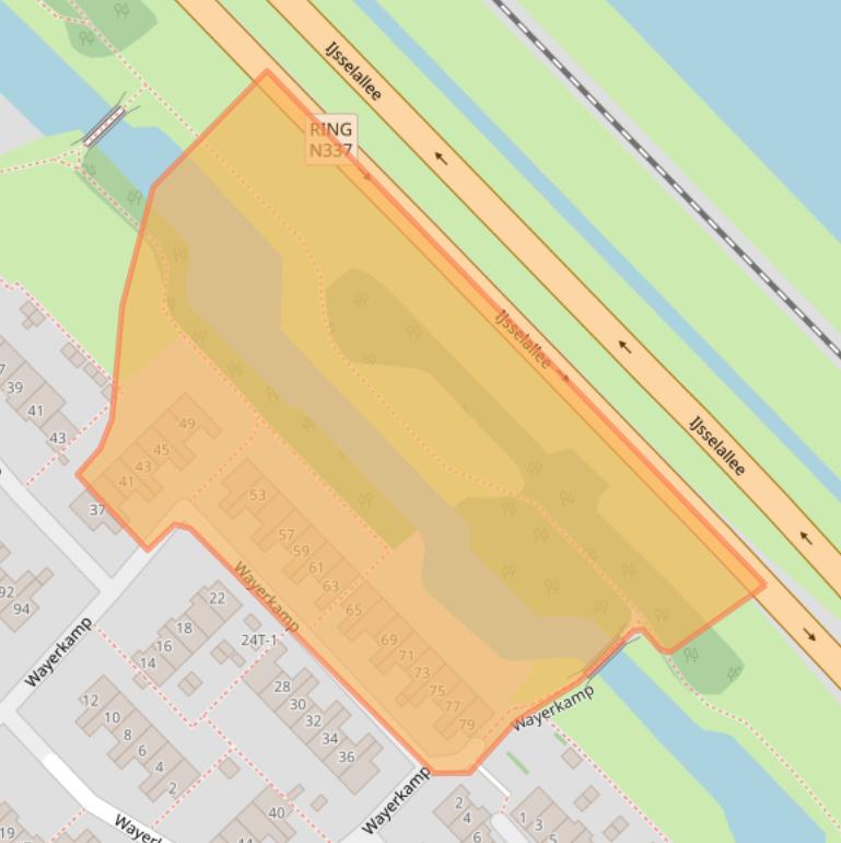 Kaart van postcodegebied 8014GB.