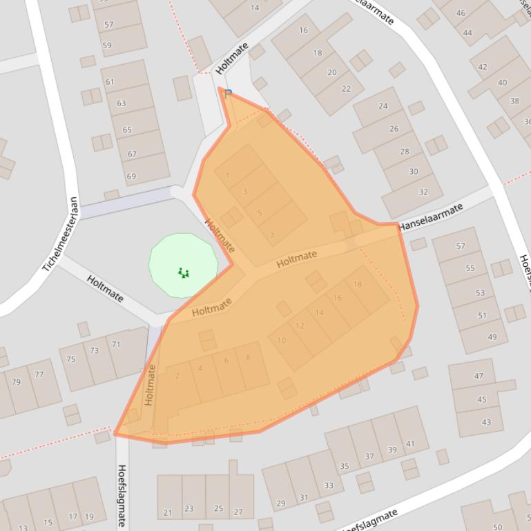 Kaart van postcodegebied 8014HA.