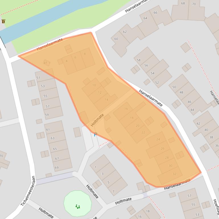 Kaart van postcodegebied 8014HB.