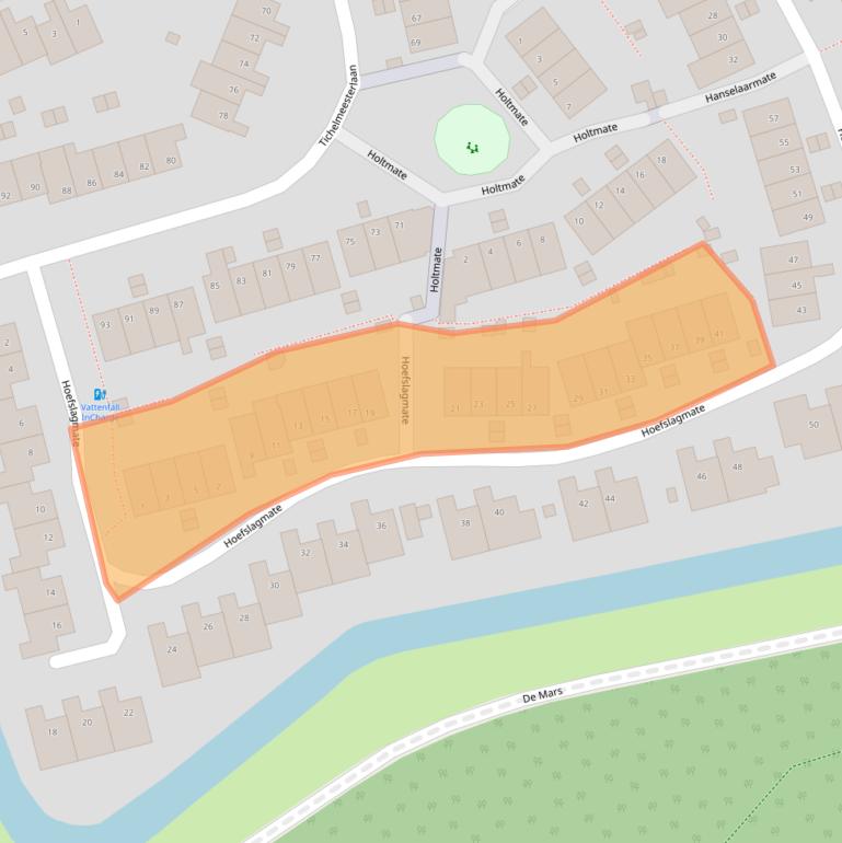 Kaart van postcodegebied 8014HJ.