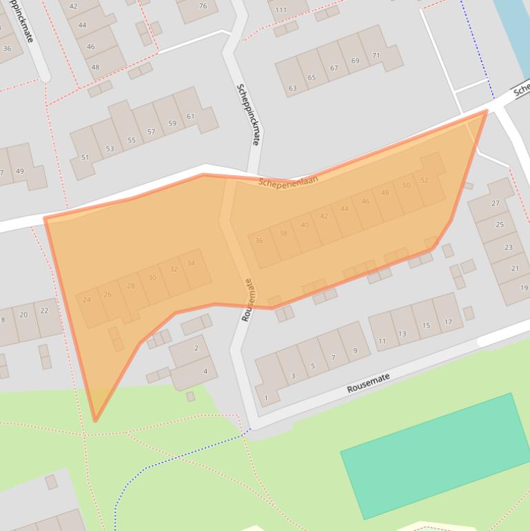 Kaart van postcodegebied 8014JE.