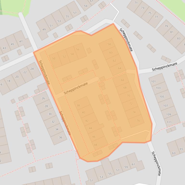 Kaart van postcodegebied 8014JN.