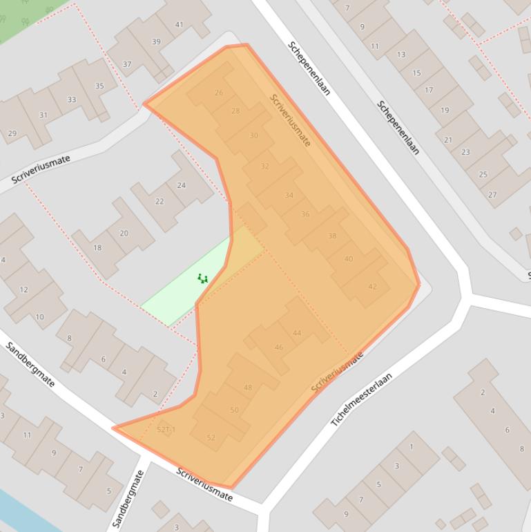 Kaart van postcodegebied 8014JW.