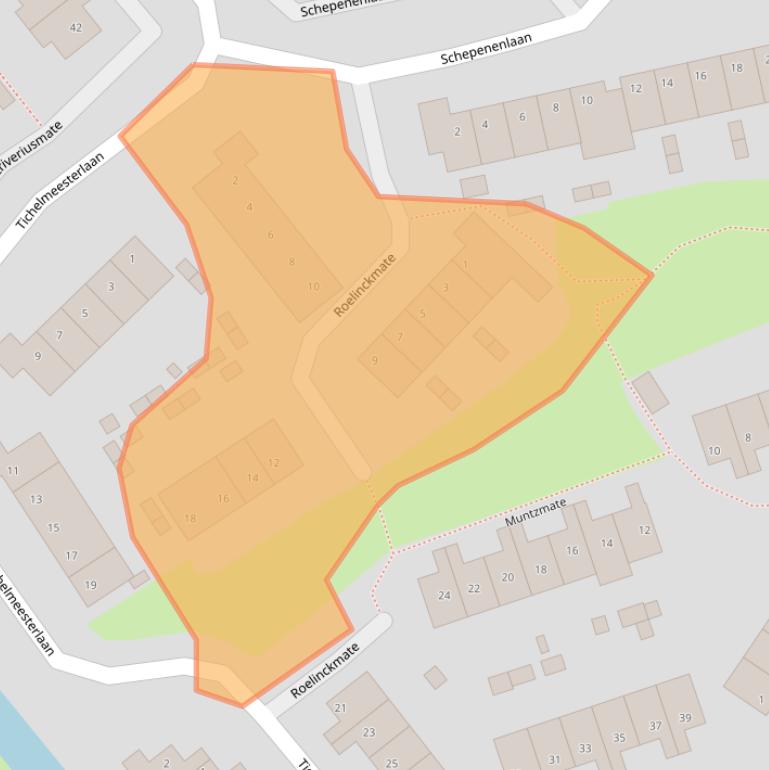 Kaart van postcodegebied 8014JX.