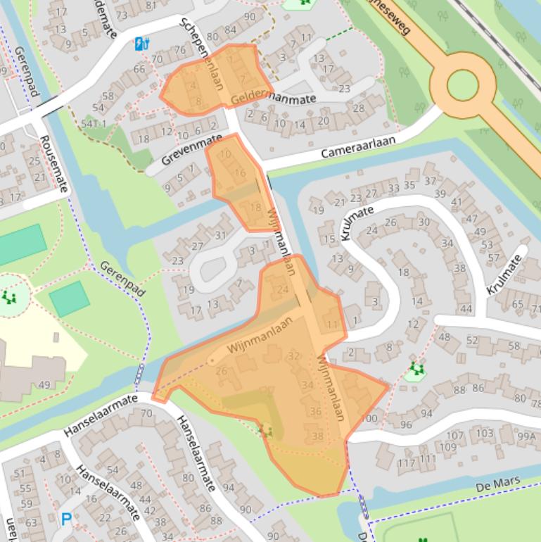 Kaart van postcodegebied 8014KA.