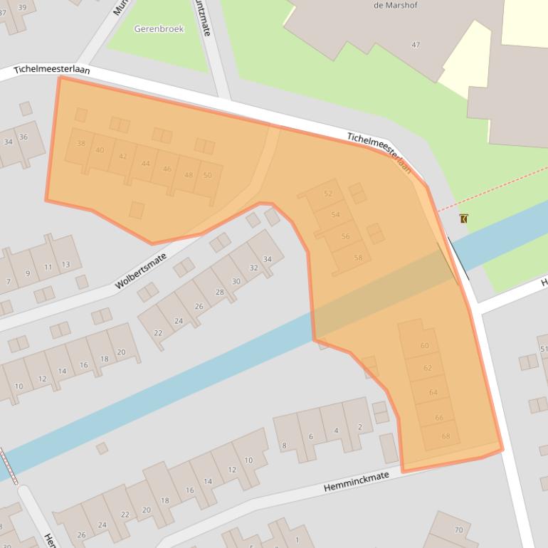 Kaart van postcodegebied 8014LC.