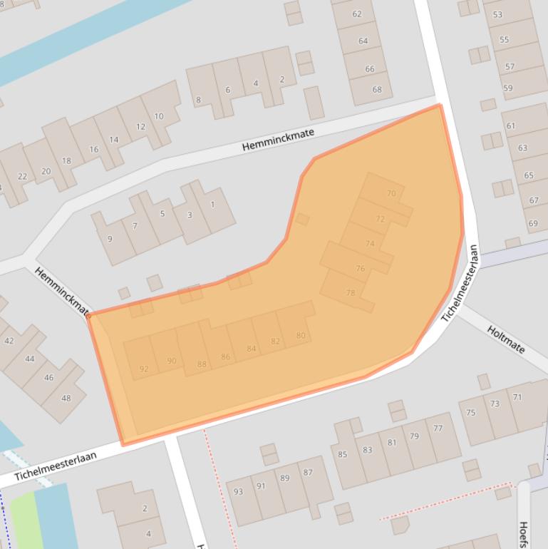 Kaart van postcodegebied 8014LD.