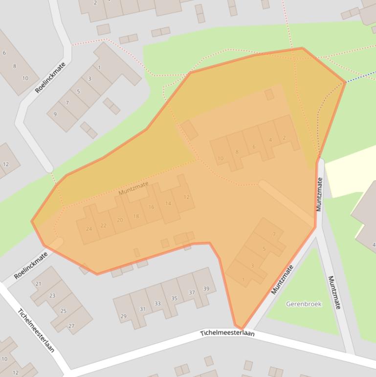 Kaart van postcodegebied 8014LE.