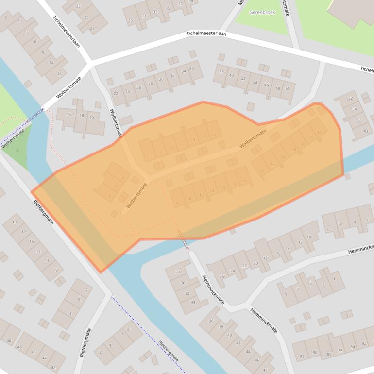 Kaart van postcodegebied 8014LG.