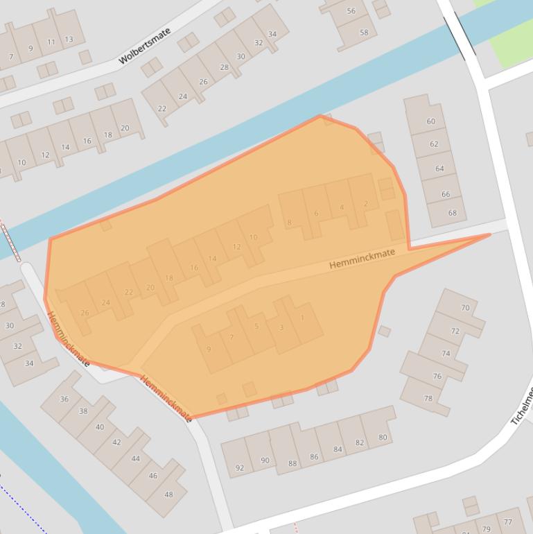 Kaart van postcodegebied 8014LH.