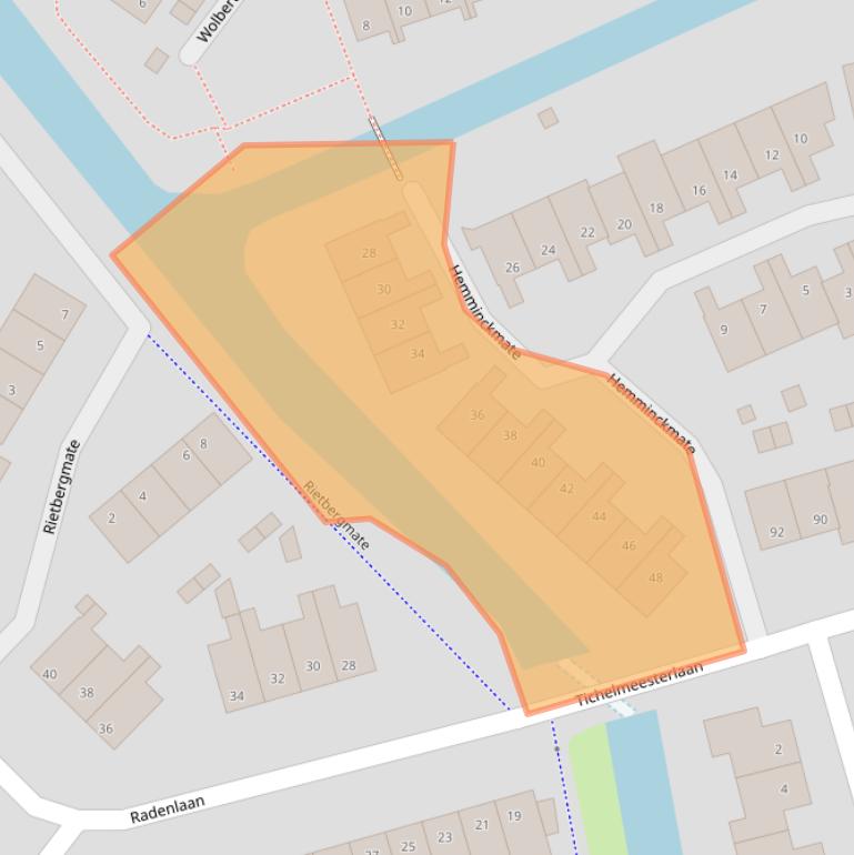 Kaart van postcodegebied 8014LJ.