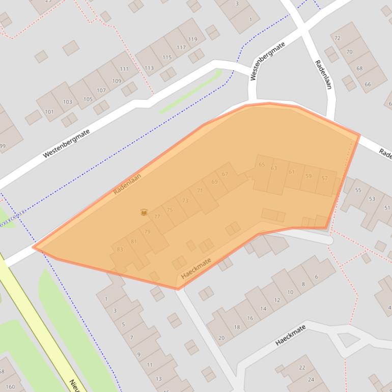 Kaart van postcodegebied 8014LP.