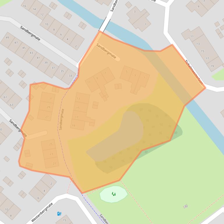 Kaart van postcodegebied 8014MB.