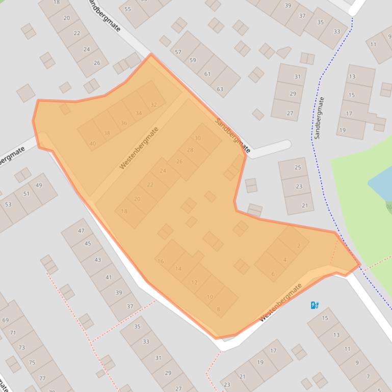 Kaart van postcodegebied 8014MD.