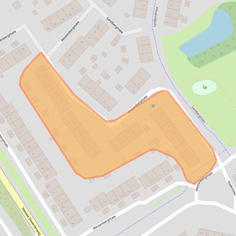 Kaart van postcodegebied 8014ME.