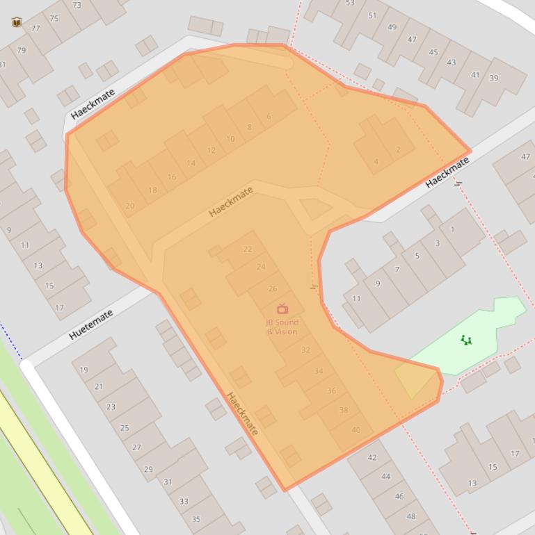 Kaart van postcodegebied 8014MJ.