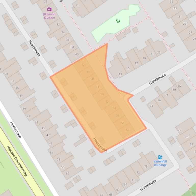 Kaart van postcodegebied 8014ML.