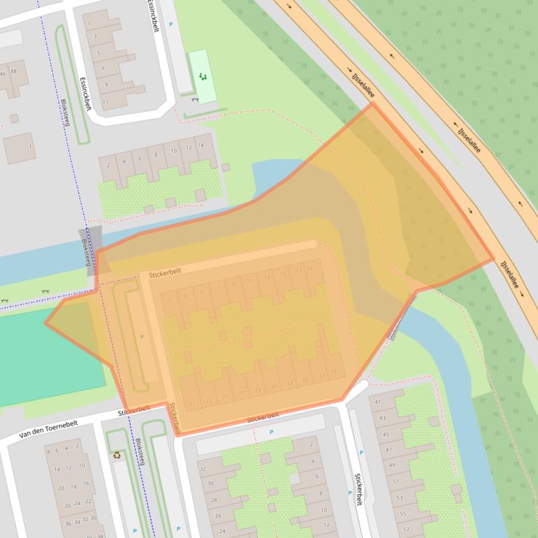Kaart van postcodegebied 8014NC.