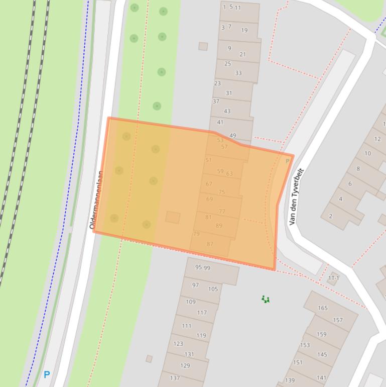 Kaart van postcodegebied 8014NG.