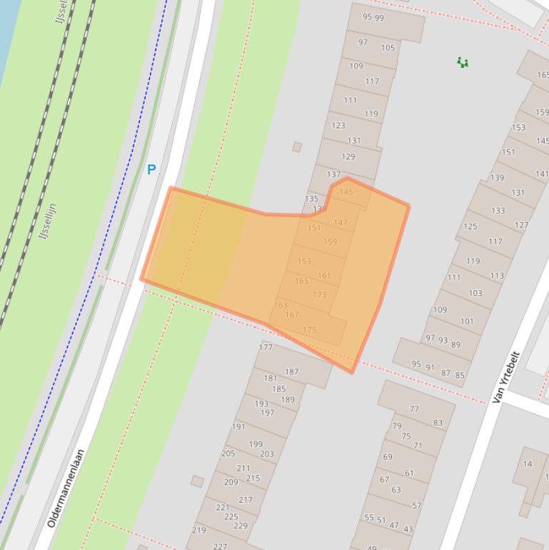 Kaart van postcodegebied 8014NJ.