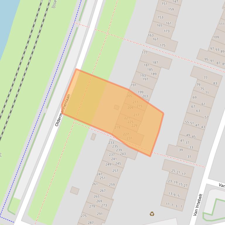 Kaart van postcodegebied 8014NL.