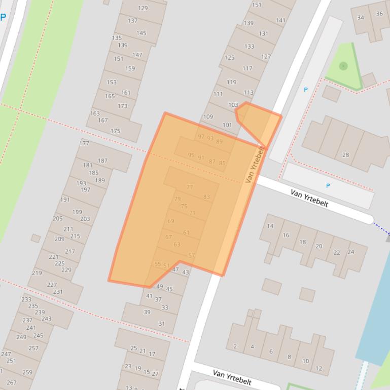 Kaart van postcodegebied 8014NP.