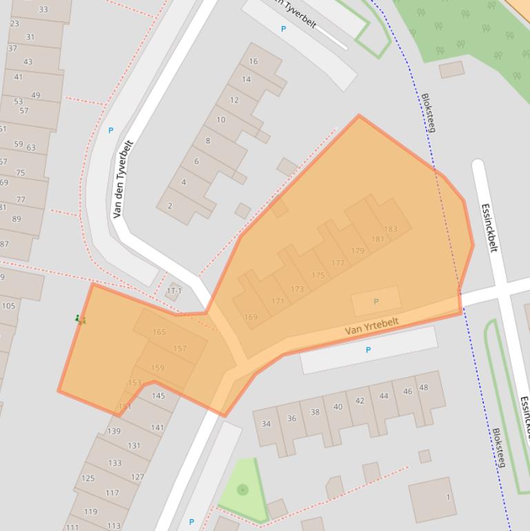 Kaart van postcodegebied 8014NS.