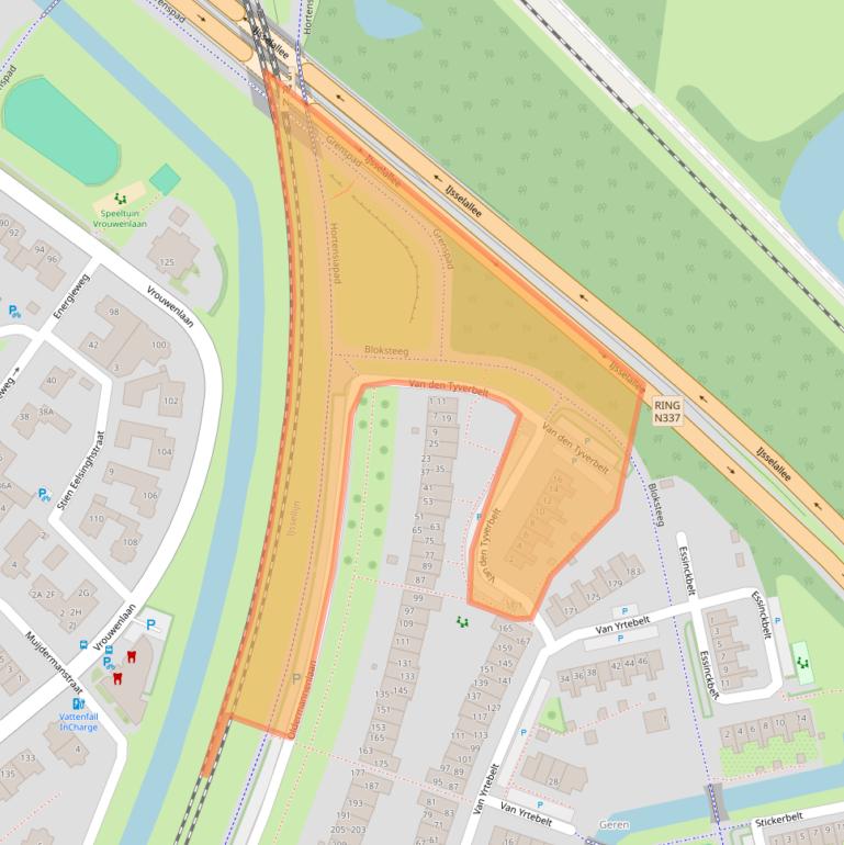 Kaart van postcodegebied 8014NT.