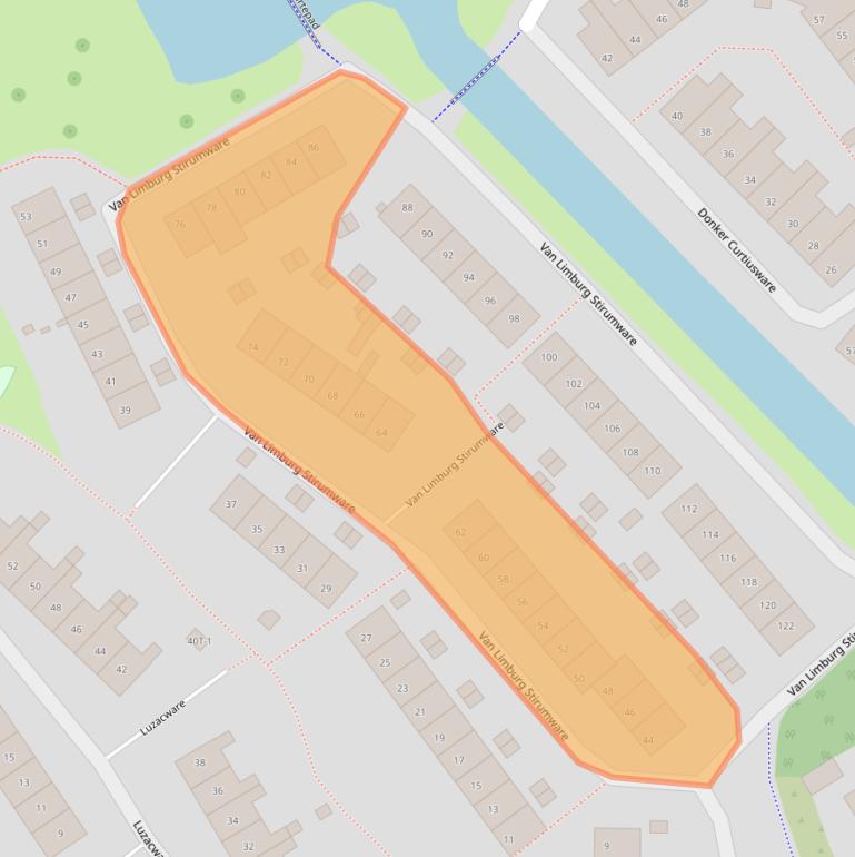 Kaart van postcodegebied 8014PB.