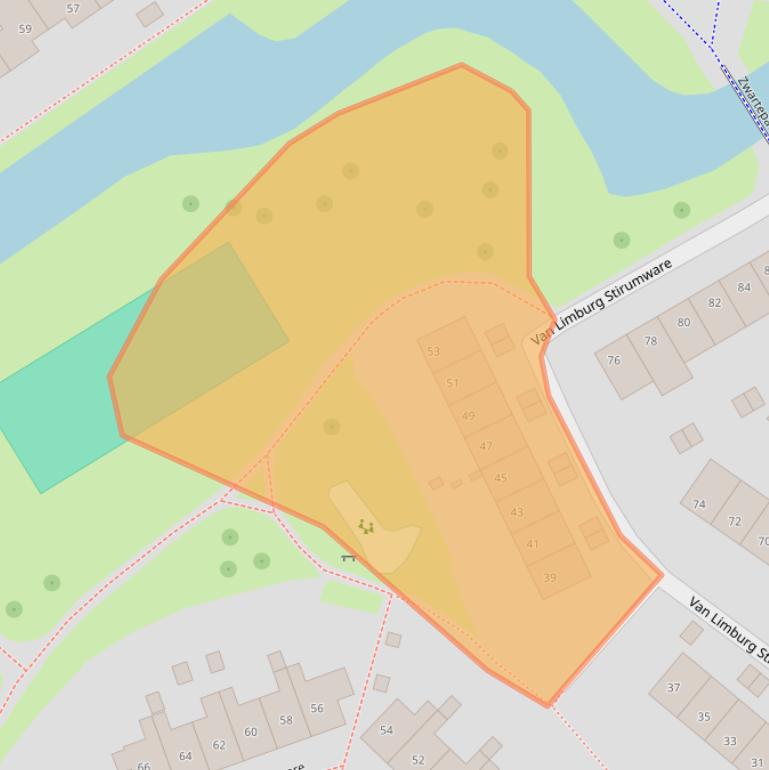 Kaart van postcodegebied 8014PE.