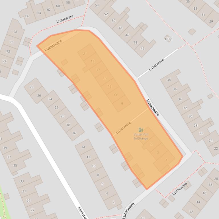 Kaart van postcodegebied 8014PJ.