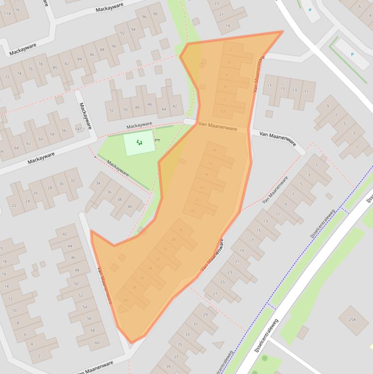 Kaart van postcodegebied 8014PP.