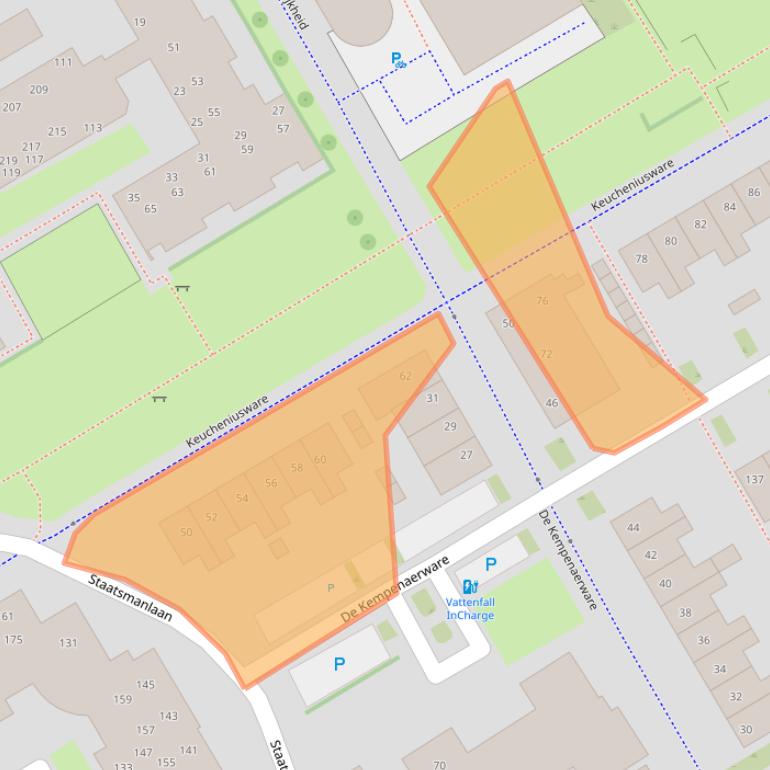 Kaart van postcodegebied 8014RB.