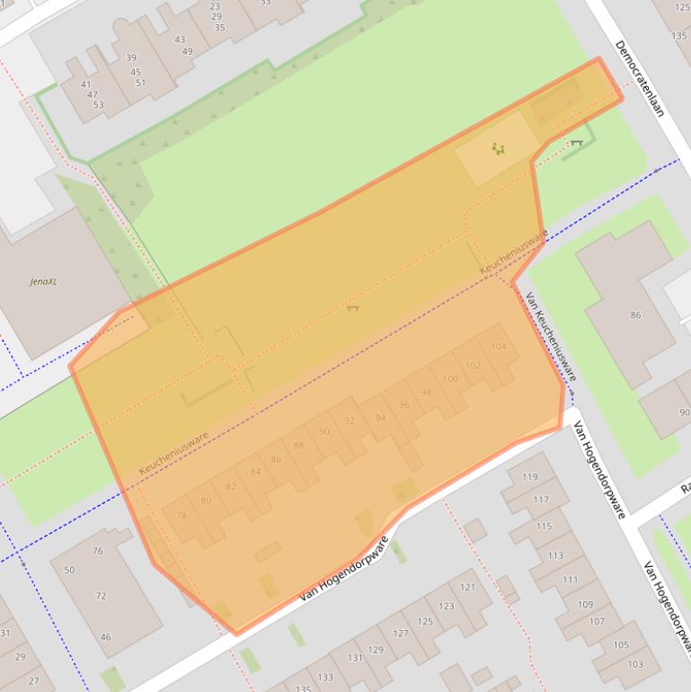 Kaart van postcodegebied 8014RC.