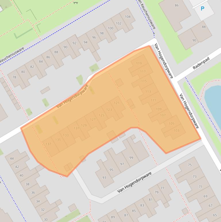 Kaart van postcodegebied 8014RL.