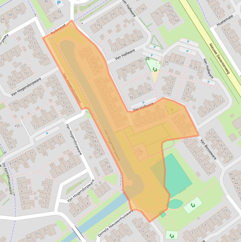 Kaart van postcodegebied 8014RP.